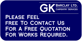 Contact GK Barclay Ltd. Carpentry Services